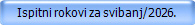 Ispitni rokovi za svibanj/2026.