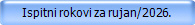 Ispitni rokovi za rujan/2026.