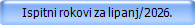 Ispitni rokovi za lipanj/2026.